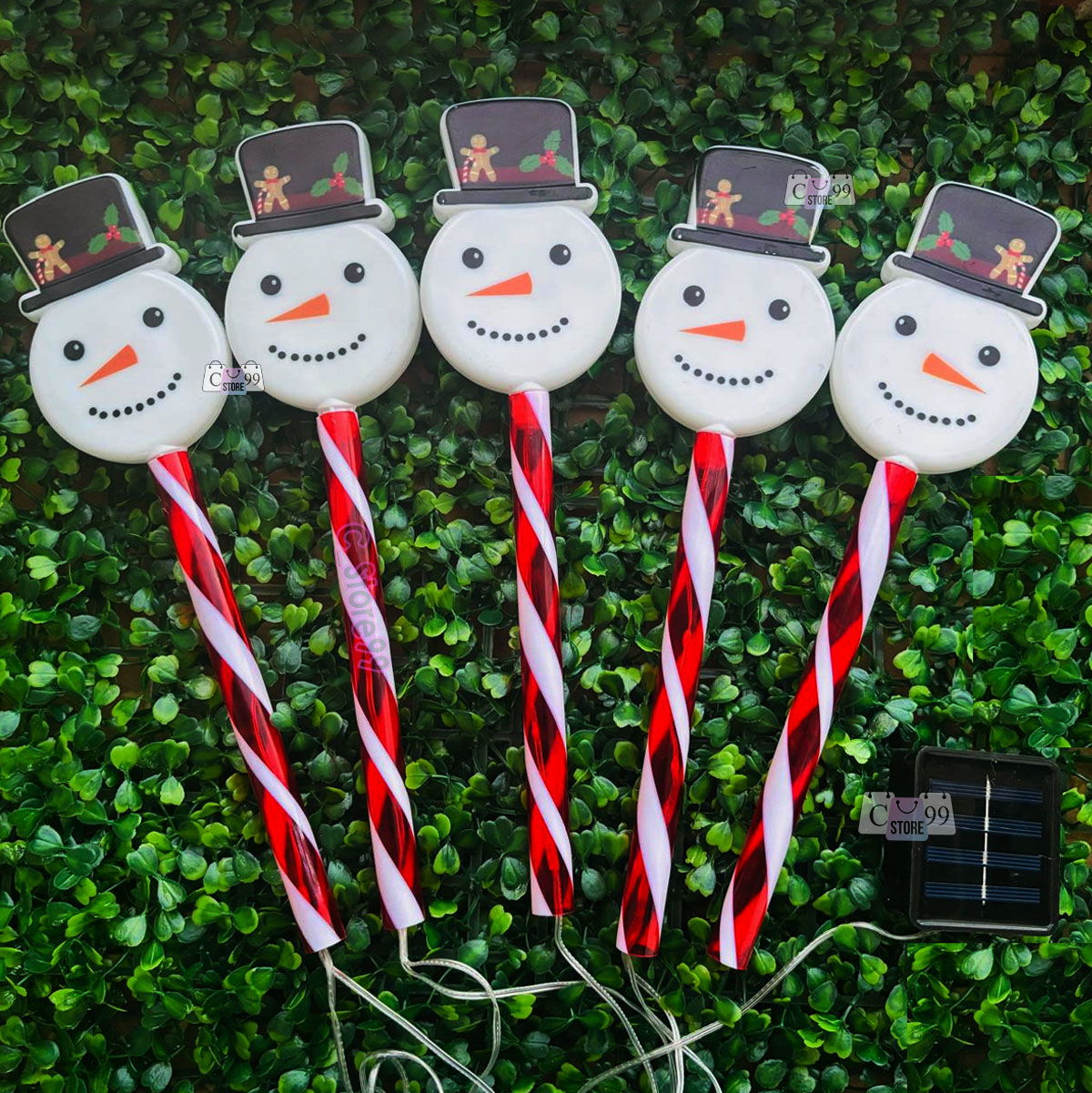 Miniatura 3 de Copos De Nieve Luz Solar Navidad